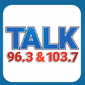 Talk 96.3 & 103.7 - WRHT logo