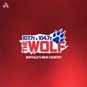 107.7 & 104.7 The Wolf - WLKK logo