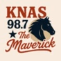 98.7 The Maverick - KNAS logo