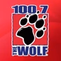 100.7 The Wolf - KKWF logo