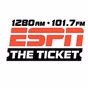 ESPN 1280 AM & 101.7 FM The Ticket - KXTK logo