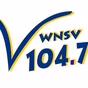 V104.7 - WNSV logo