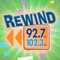Rewind 92.7 & 102.3 - WKVT-FM logo