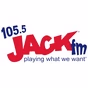 105.5 JACK fm - WJKG logo