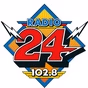 Radio 24 102.8 logo
