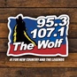 95.3 & 107.1 The Wolf - WZLF logo