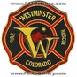 Westminster, CO Fire, EMS logo