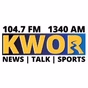 104.7 FM 1340 AM KWOR - KWOR logo