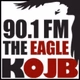 90.1 FM The Eagle - KOJB Logo