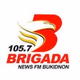 105.7 Brigada News FM Valencia - DXBX Logo
