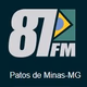 Rádio 87 FM Patos de Minas Logo