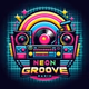 FMM Radio - 80's Neon Groove Logo