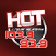 Hot 103.9/93.9 FM - WHXT logo