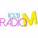 103.1 Radio M - WROM Logo