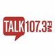 Talk 107.3 - WBRP Logo