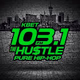 103.1 FM The Hustle - KBET Logo