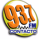 93.7 FM Contacto Logo