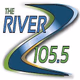 105.5 FM The River - KRVR Logo