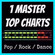 1 MASTER TOP CHARTS Logo