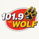 101.9 The Wolf - WLFZ Logo
