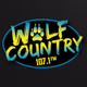 Wolf Country 107.1 FM - KAUM Logo