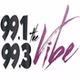 99.1 & 99.3 The Vibe - WFZX logo