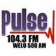 Pulse 104.3 FM 580 AM - WELO Logo