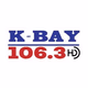 K-BAY 106.3 - WKBX Logo