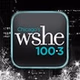 100.3 WSHE - WSHE-FM logo