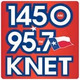 1450/95.7 KNET - KNET Logo