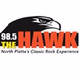 98.5 The Hawk - KHAQ Logo