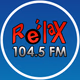 Relax 104.5 FM - XHARO Logo