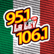 La Ley 95.1 FM & 106.1 FM - WJNX-FM Logo