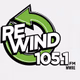 Rewind 105.1 - WWRE Logo