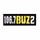 106.7 The Buz2 - KBZU Logo
