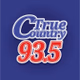 True Country 93.5 - WCTB Logo