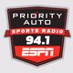 Priority Auto Sports Radio 94.1 ESPN - WVSP-FM Logo