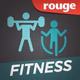 Rouge FM - Fitness Logo