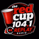104.1 Replay Radio The Red cup Logo