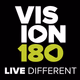 Vision Christian Radio - Vision180 Logo