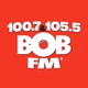 100.7 & 105.5 BOB FM - KYMV logo