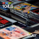 104.6 RTL - 90er Logo