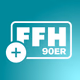 Hit Radio FFH - FFH+ 90er Logo