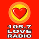 105.7 Love Radio Roxas - DYML Logo