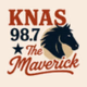 98.7 The Maverick  - KNAS Logo