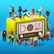 Uni Radio 99.7 - XHUAX Logo
