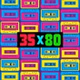 Radio 35x80 - Back to the 80s logo