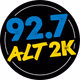 92.7 ALT 2K - WVZA Logo