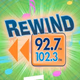Rewind 92.7 & 102.3 - WKVT-FM Logo