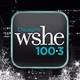 100.3 WSHE - WSHE-FM Logo